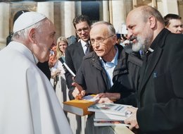 S prof. Zulehnerem a papežem Františkem (27. 2. 2019)
