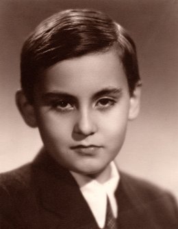 portrétní fotografie z dětství