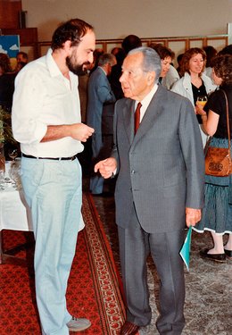 Se zakladatelem Daseinsanalýzy prof. Medardem Bossem v Curychu (1988)