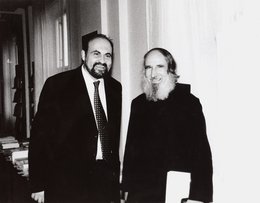 S Anselmem Grünem OSB v Praze v 90. letech