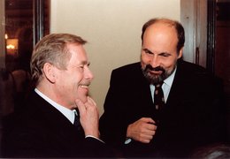 S Václavem Havlem v Rudolfinu (2004)