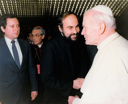 S Janem Pavlem II. ve Vatikánu (1990)