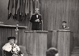 Projev při dokotrské promoci - začátek konfliktu s režimem (1972)
