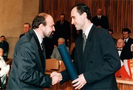 Profesura, na fotce s Ivanem Pilipem (18. 4. 1997)